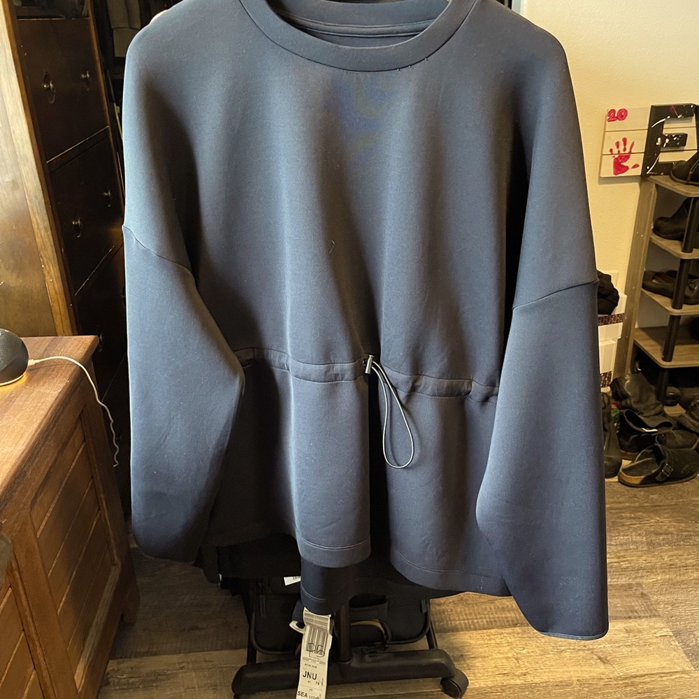 Sweaty Betty Grace Scuba Sweatshirt Black Size X-Large